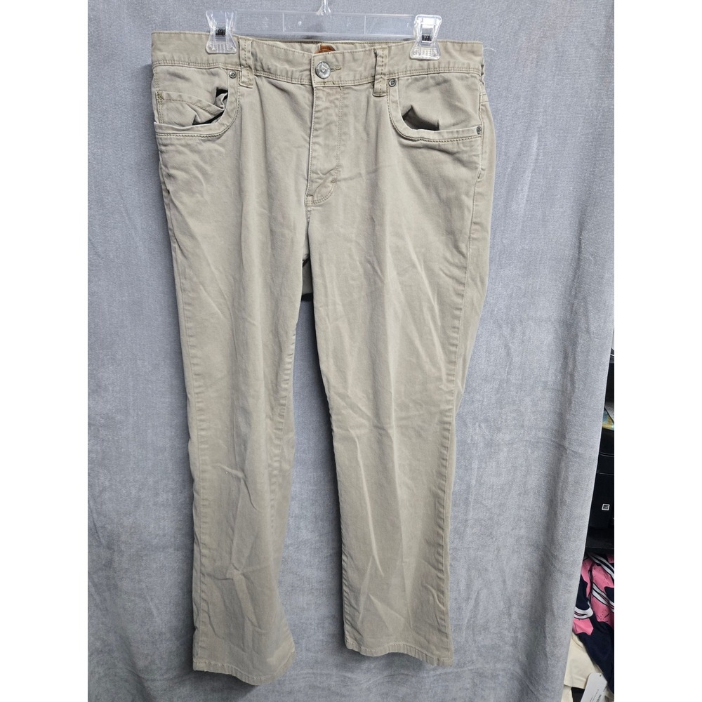 Tommy Bahama Boracay Khaki Tan Chino Pants Mens 33x34 Stretch Cotton Straight